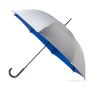 Parapluie automatique Silum, en P-190T argenté, poignée en plastique