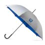 Parapluie automatique Silum, en P-190T argenté, poignée en plastique