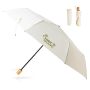 Petit parapluie rétractable en pongé 190T, avec poignée et pochette assorties
