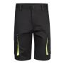 VL HEMERA Bermuda stretch bicolore multipoches (240g/m²), en coton (46 %), EME (38 %) et polyester (16 %).