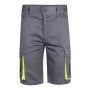 VL HEMERA Bermuda stretch bicolore multipoches (240g/m²), en coton (46 %), EME (38 %) et polyester (16 %).