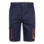 VL HEMERA Bermuda stretch bicolore multipoches (240g/m²), en coton (46 %), EME (38 %) et polyester (16 %).