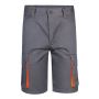 VL HEMERA Bermuda stretch bicolore multipoches (240g/m²), en coton (46 %), EME (38 %) et polyester (16 %).