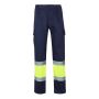 VL ATHENA Pantalon bicolore en sergé (210g/m²), doublé, multipoches, en coton (20%) et polyester (80%).