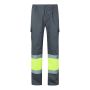VL ATHENA Pantalon bicolore en sergé (210g/m²), doublé, multipoches, en coton (20%) et polyester (80%).