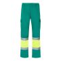 VL ATHENA Pantalon bicolore en sergé (210g/m²), doublé, multipoches, en coton (20%) et polyester (80%).