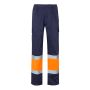 VL POSEIDON Pantalon bicolore en sergé multipoche (210g/m²), en coton (20%) et polyester (80%)