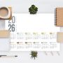 Planny Planificateur de secrétaire en PVC avec calendrier
