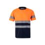 T-shirt technique bicolore bird-eye VL BRAHMA (140g/m²), en polyester (100%).