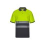 VL ACHELOUS Polo bicolore en piqué (150g/m²) à manches courtes, en coton (55%) et polyester (45%)