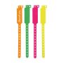 Darlen Bracelet d’identification inviolable fluorescent en vinyle
