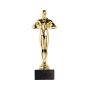 Harmon Trophée statuette dorée, avec base en marbre