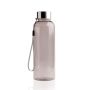 Bouteille RPET 500ml en RPET, avec bouchon en acier et cordon