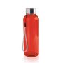 Bouteille RPET 500ml en RPET, avec bouchon en acier et cordon