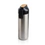 Drinko Bouteille isotherme 600ml, détail en bambou