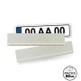 RPLATE W Support en plastique recyclé pour plaque d'immatriculation blanche