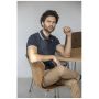 Polo à manches courtes avec liseré pour homme 