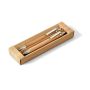 GREENY Coffret stylo-bille et porte-mine en bambou