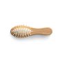 DERN Brosse à cheveux en bois avec dents en bambou