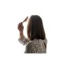 DERN Brosse à cheveux en bois avec dents en bambou