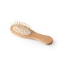 DERN Brosse à cheveux en bois avec dents en bambou