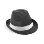 MANOLO POLI Chapeau en PP avec ruban blanc en polyester