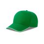 RECY FIVE PIPING Casquette Recy Five Piping, 100% Polyester Recyclé