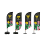 Drapeau Wing 100 % Personnalisé, 3.45