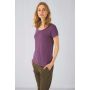 T-shirt femme en mélange tri-matière à col rond