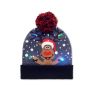 Bonnet de Noël en maille avec LED
