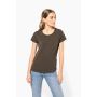 T-shirt femme à col rond et manches courtes