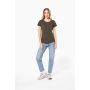 T-shirt femme à col rond et manches courtes
