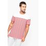 T-shirt style marin biologique à col rond pour homme