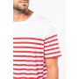 T-shirt style marin biologique à col rond pour homme
