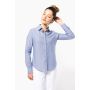Chemise femme manches longues en Oxford facile d'entretien