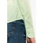 Chemisier en popeline polyester/coton facile d'entretien pour femme