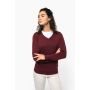 Pull femme col en V