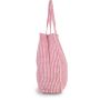 Sac de courses à rayures en jute