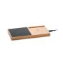 Chargeur sans fil en bambou