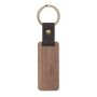 Porte-clés en noyer et PU