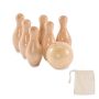 Mini-jeu de bowling en bois