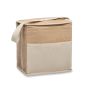 Sac isotherme en jute et toile 3L