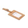 Étiquette à bagages en liège