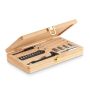 Set d'outils en coffret bambou