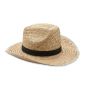 Chapeau de cow-boy en paille naturelle