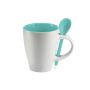 Mug bicolore avec cuillère 250 ml