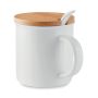 Tasse en porcelaine avec cuillère