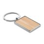 Porte-clés rectangulaire en bambou