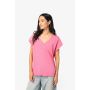 T-shirt ample éco-responsable à col en V pour femme