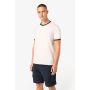 T-shirt ringer éco-responsable homme avec contrastes et aspect délavé